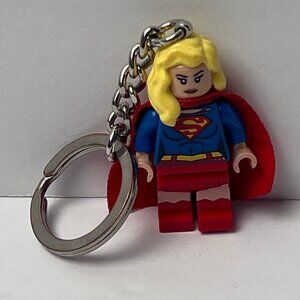 Lego DC Comics Super Heroes Batgirl Supergirl Keychain